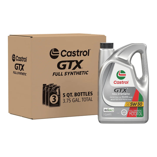 GTX Full Synthetic 5W-30 Motor Oil, 5 Quarts, Case of 3 - RFID