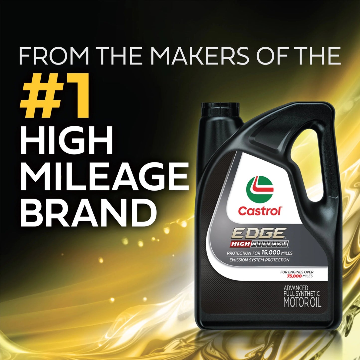 EDGE High Mileage 5W-30 Advanced Full Synthetic Motor Oil, 5 Quarts