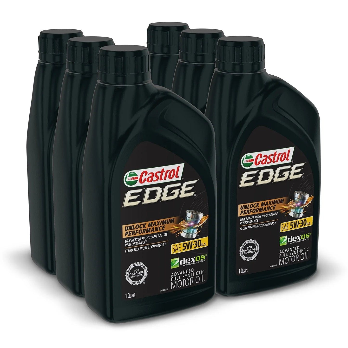 Edge 5W-30 Advanced Full Synthetic Motor Oil, 1 Quart, Case of 6