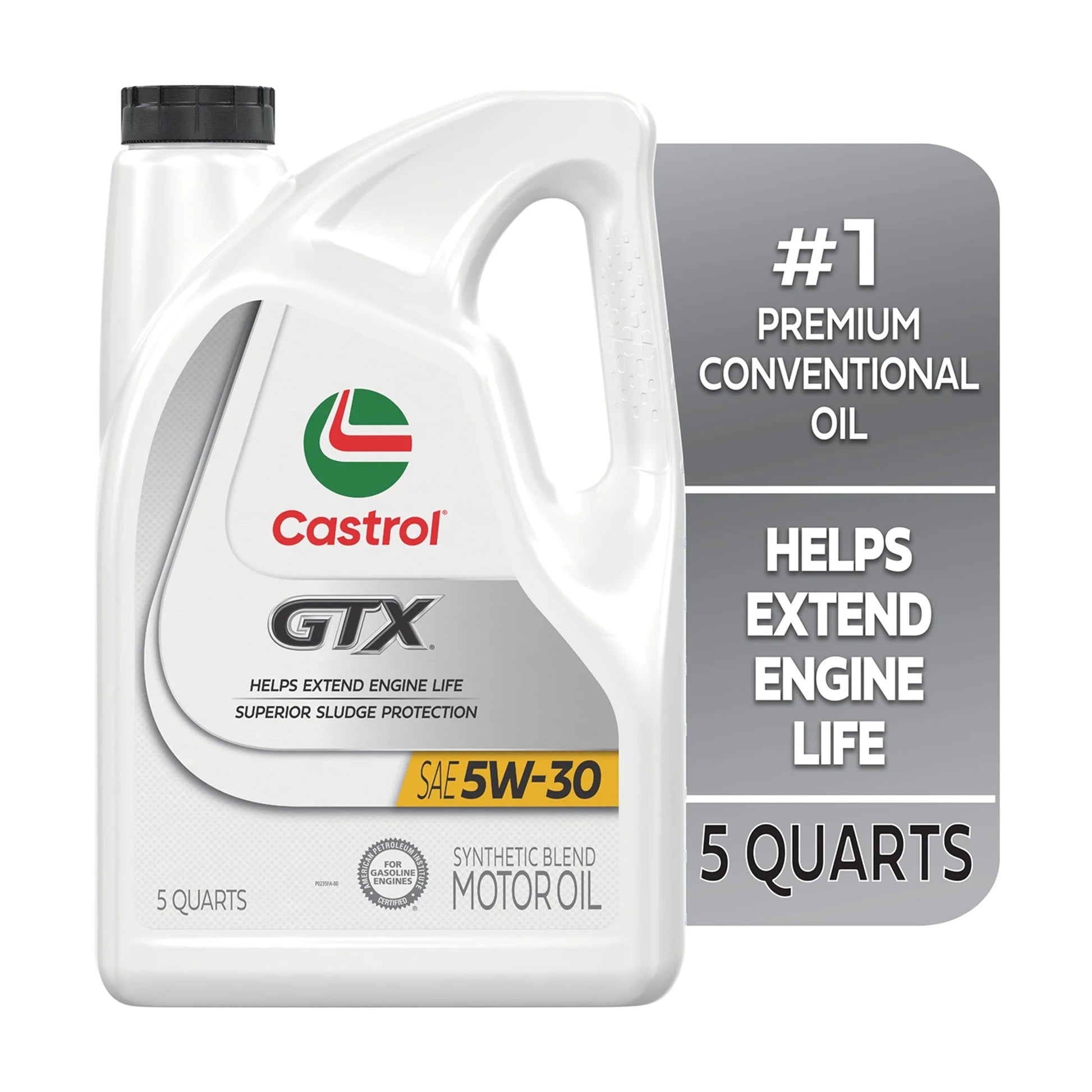 GTX 5W-30 Synthetic Blend Motor Oil, 5 Quart