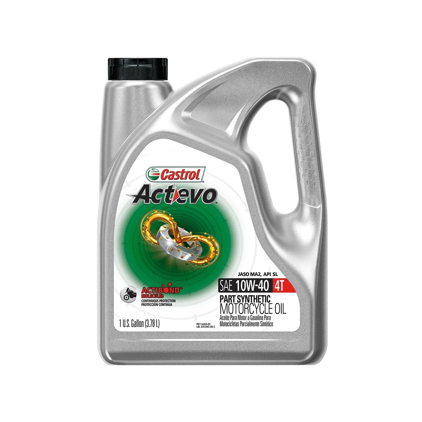 Actevo 4T 10W-40 Part Synthetic Motorcycle Oil, 1 Gallon