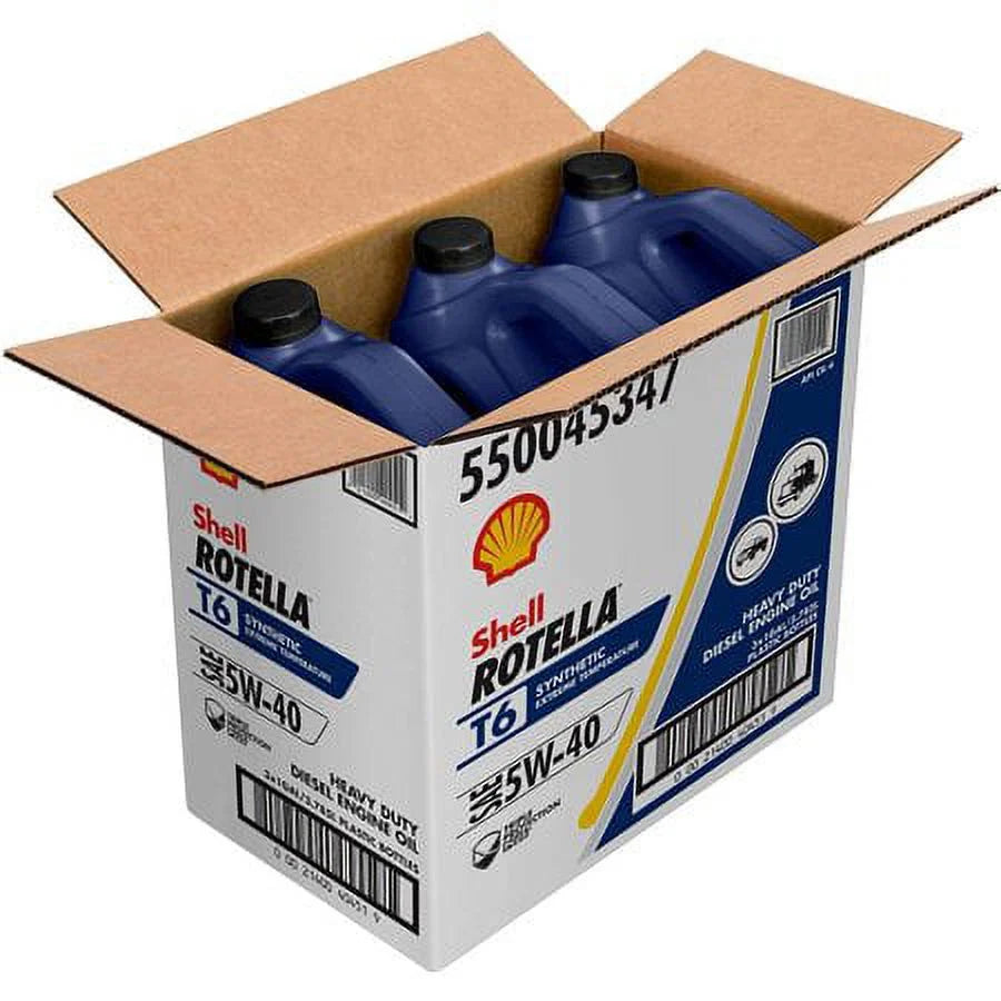 T6 Full Synthetic 5W-40 Diesel Engine Oil (1-Gallon, Case of 3)