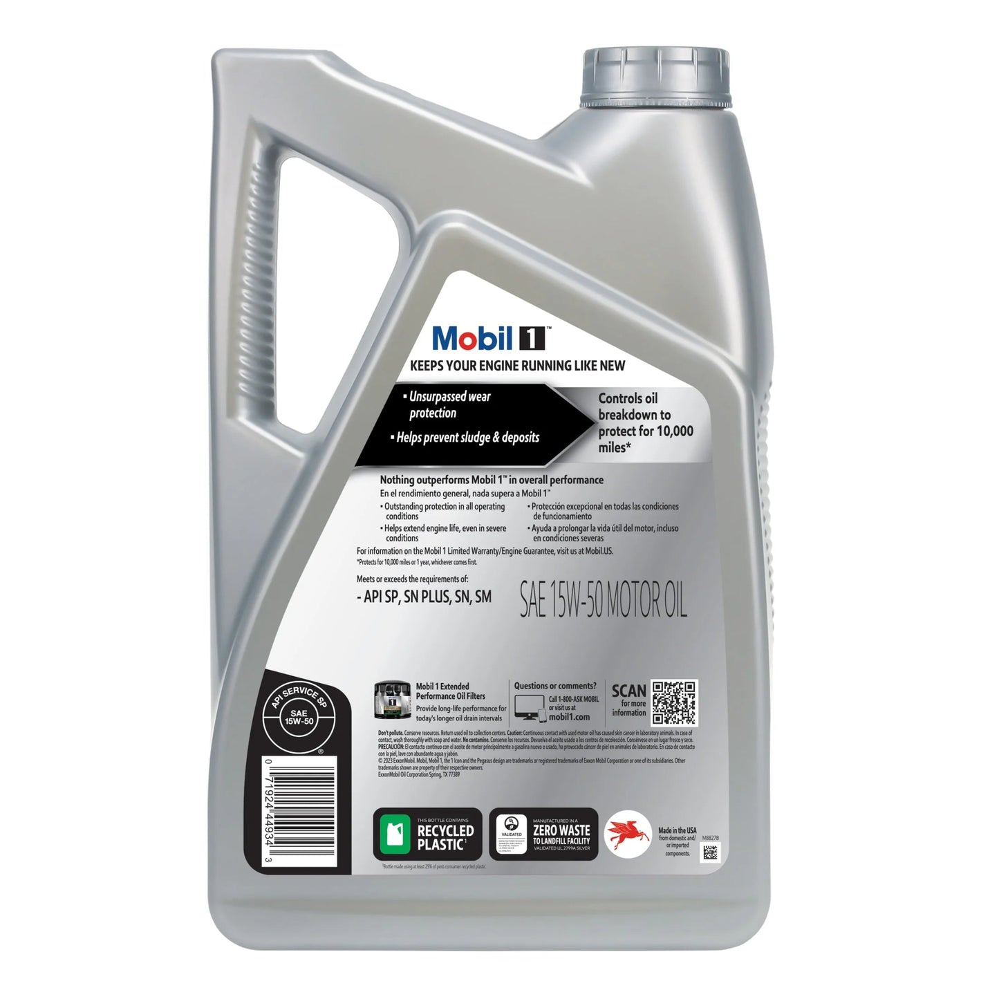 Advanced Full Synthetic Motor Oil 15W-50, 5 Quart