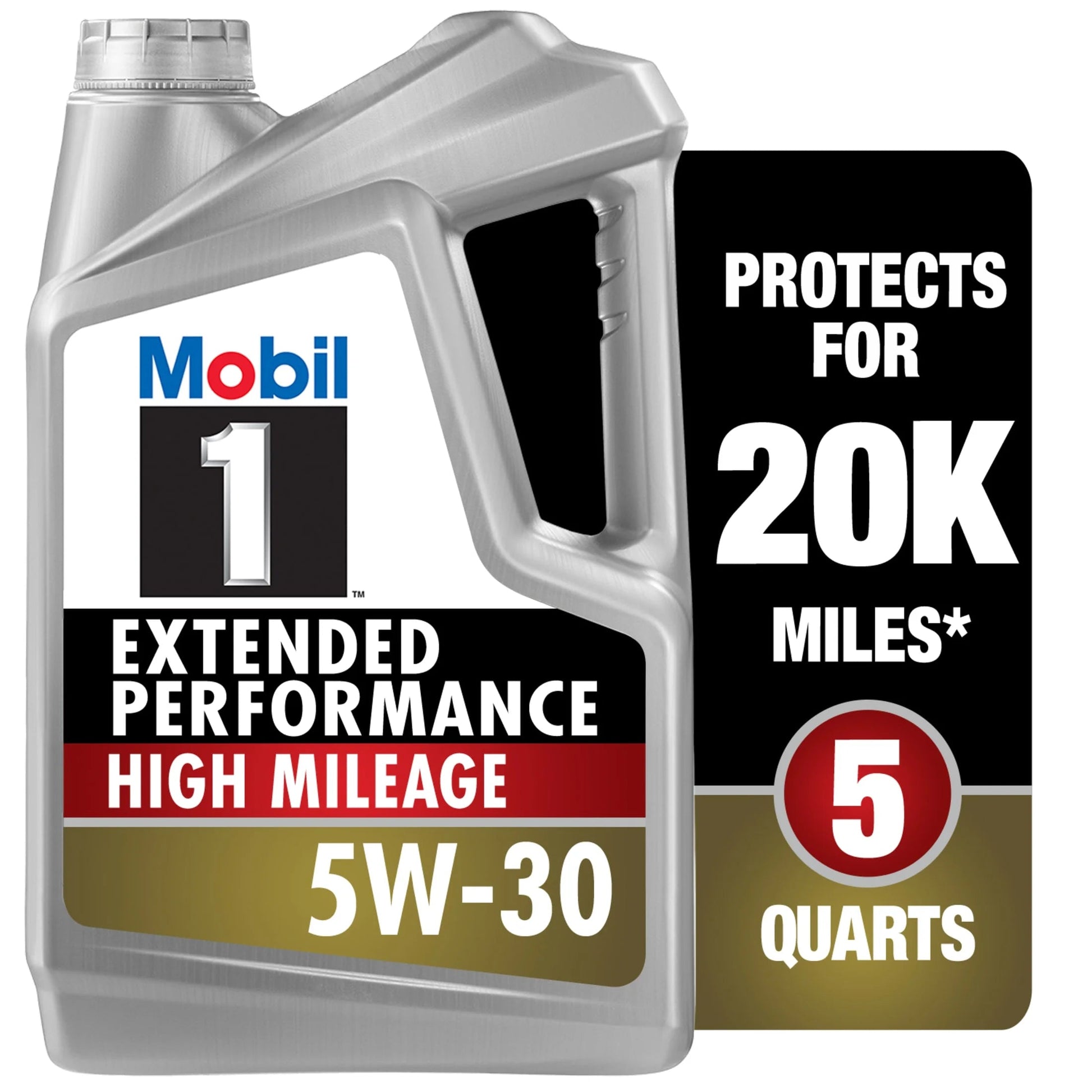 Extended Performance High Mileage Full Synthetic Motor Oil 5W-30, 5 Quart