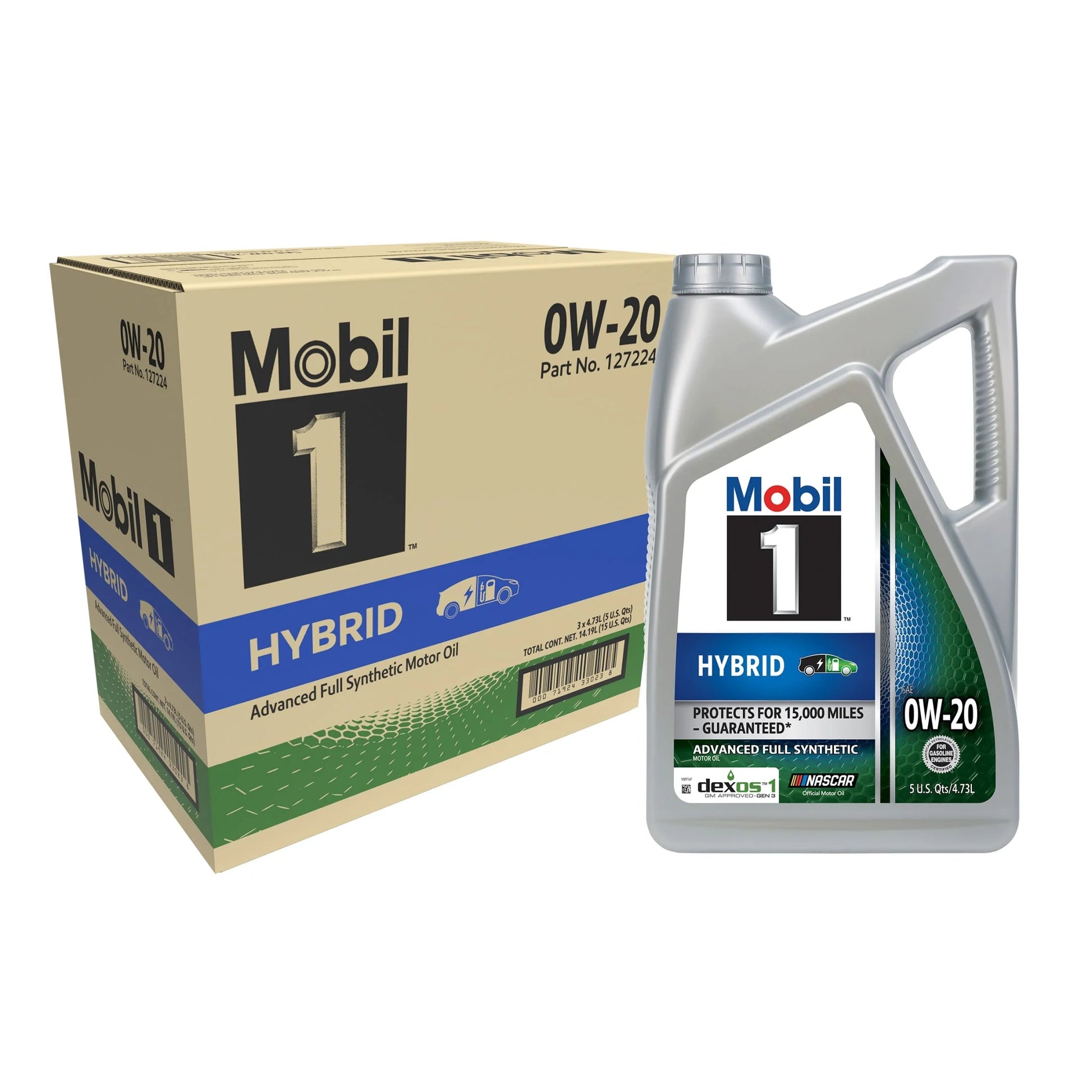 Hybrid 0W-20, Advanced Full Synthetic Motor Oil, 5 Quart