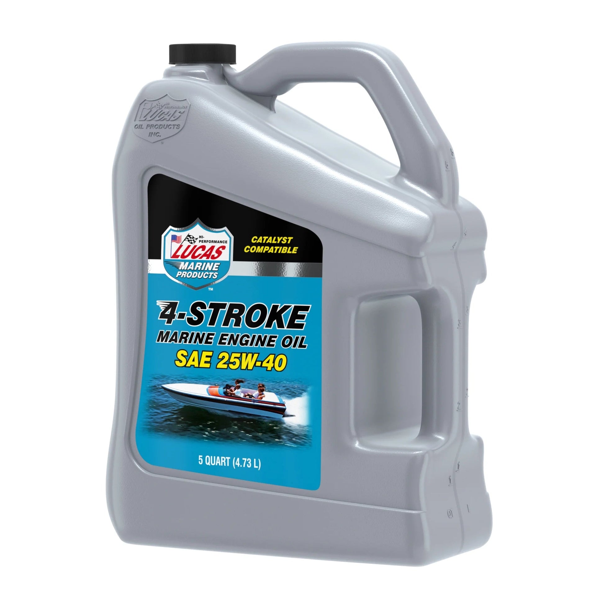 Lucas 4-Stroke Marine SAE25W40 Engine Oil 5Quart Weight 9.60 Pounds Boats & Watercraft