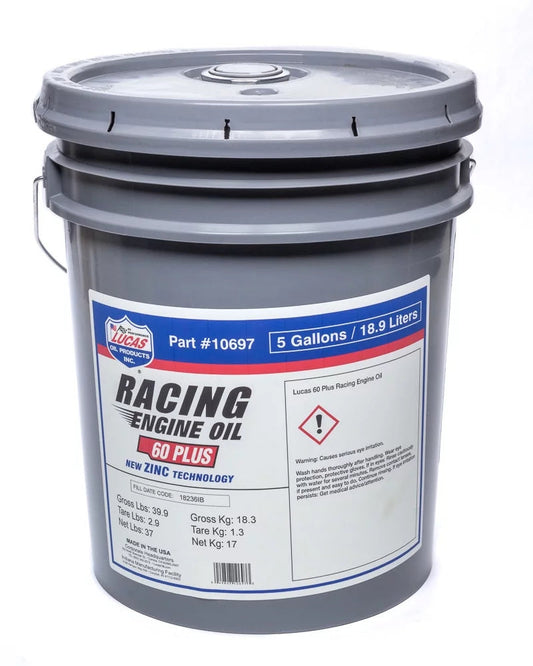 SAE 60 plus Racing Motor Oil 5 Gallon Pail