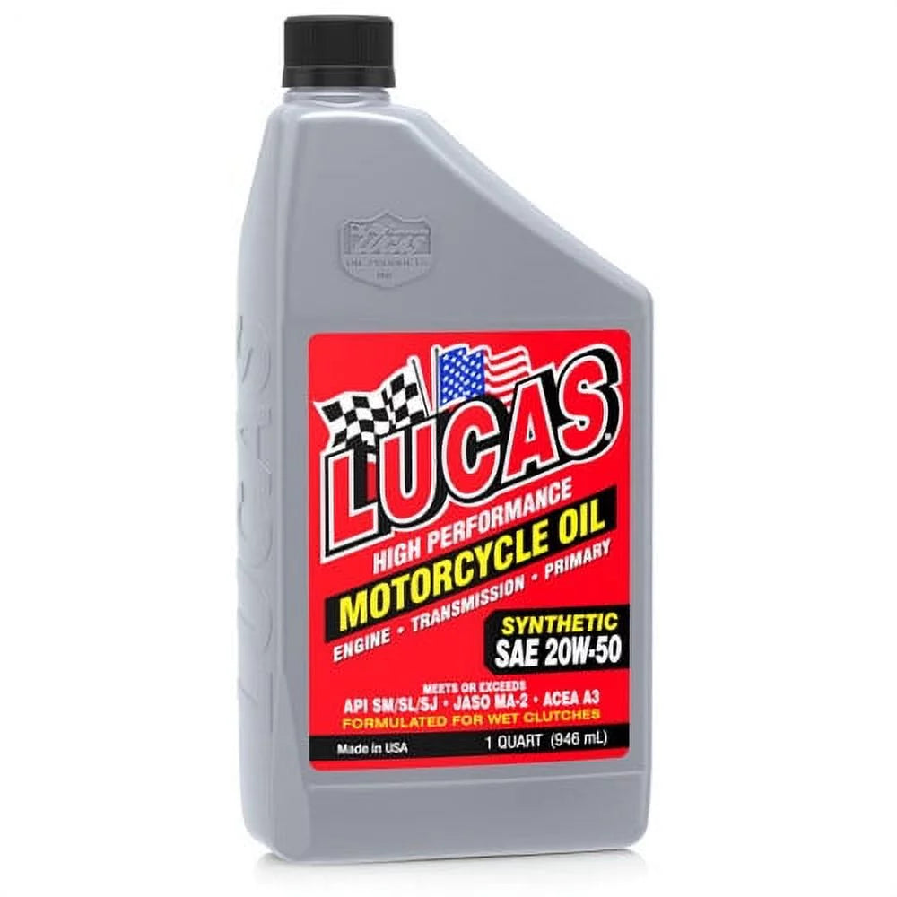 1PK  10702 SAE 20W-50 Synthetic Motorcycle Oil - 1 Qt.