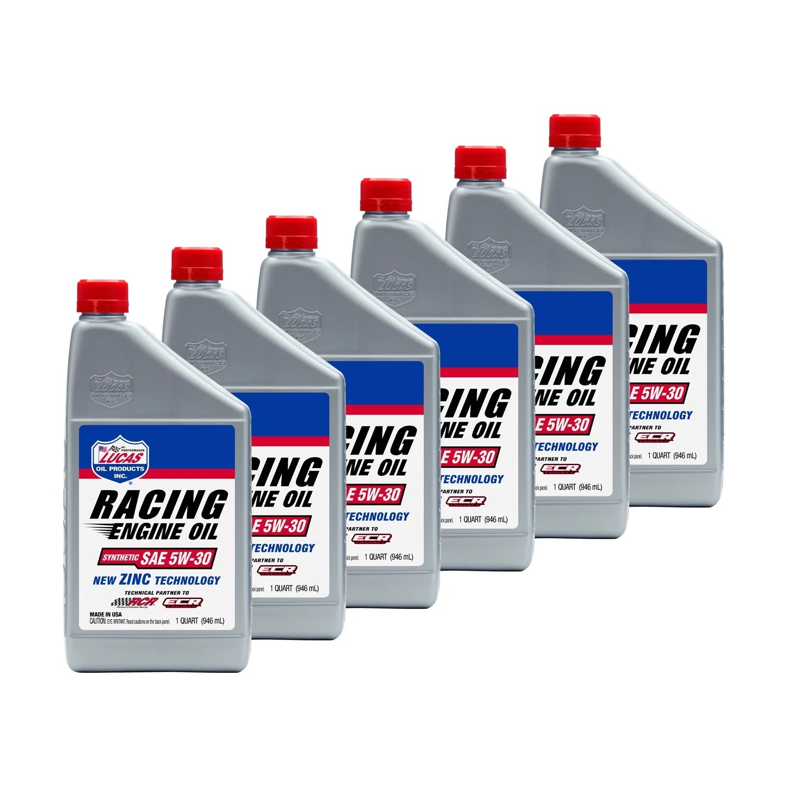 10885 Synthetic SAE 5W30 Racing Motor Oil, 6 Quarts